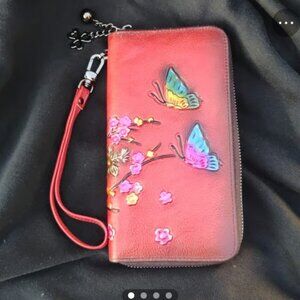 Ladies Leather Wallet/Wristlet